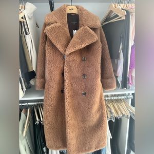 Banana Republic Shearling Teddy Officer Coat